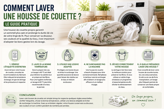 Comment laver une housse de couette ? Le guide pratique