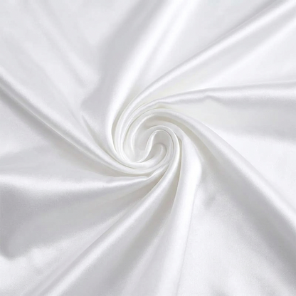 Parure de lit en satin Blanc Perle – vue 2 – Atelier Somey