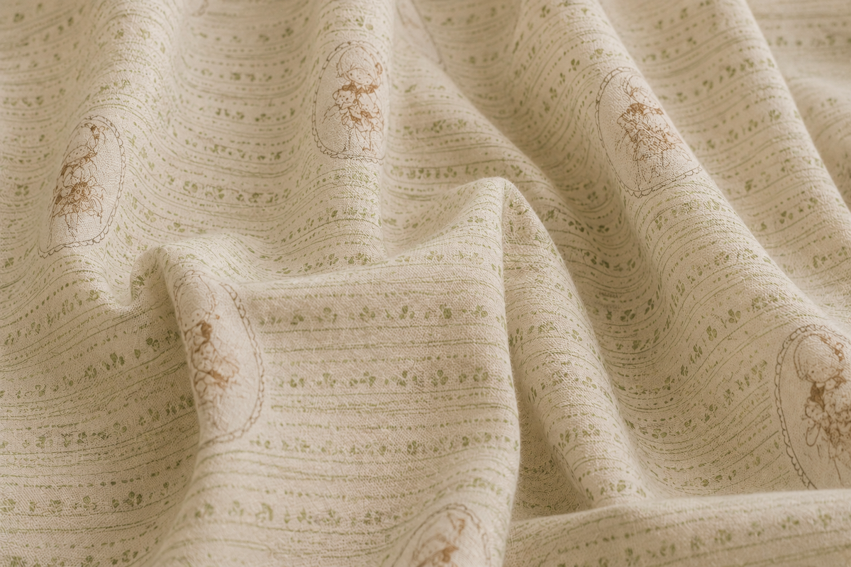 Parure de lit Madeleine de Proust – vue 2 – Atelier Somey