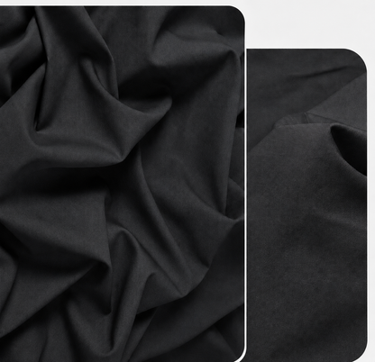 Housse de couette en coton Noir Éclipse – vue 2 – Atelier Somey