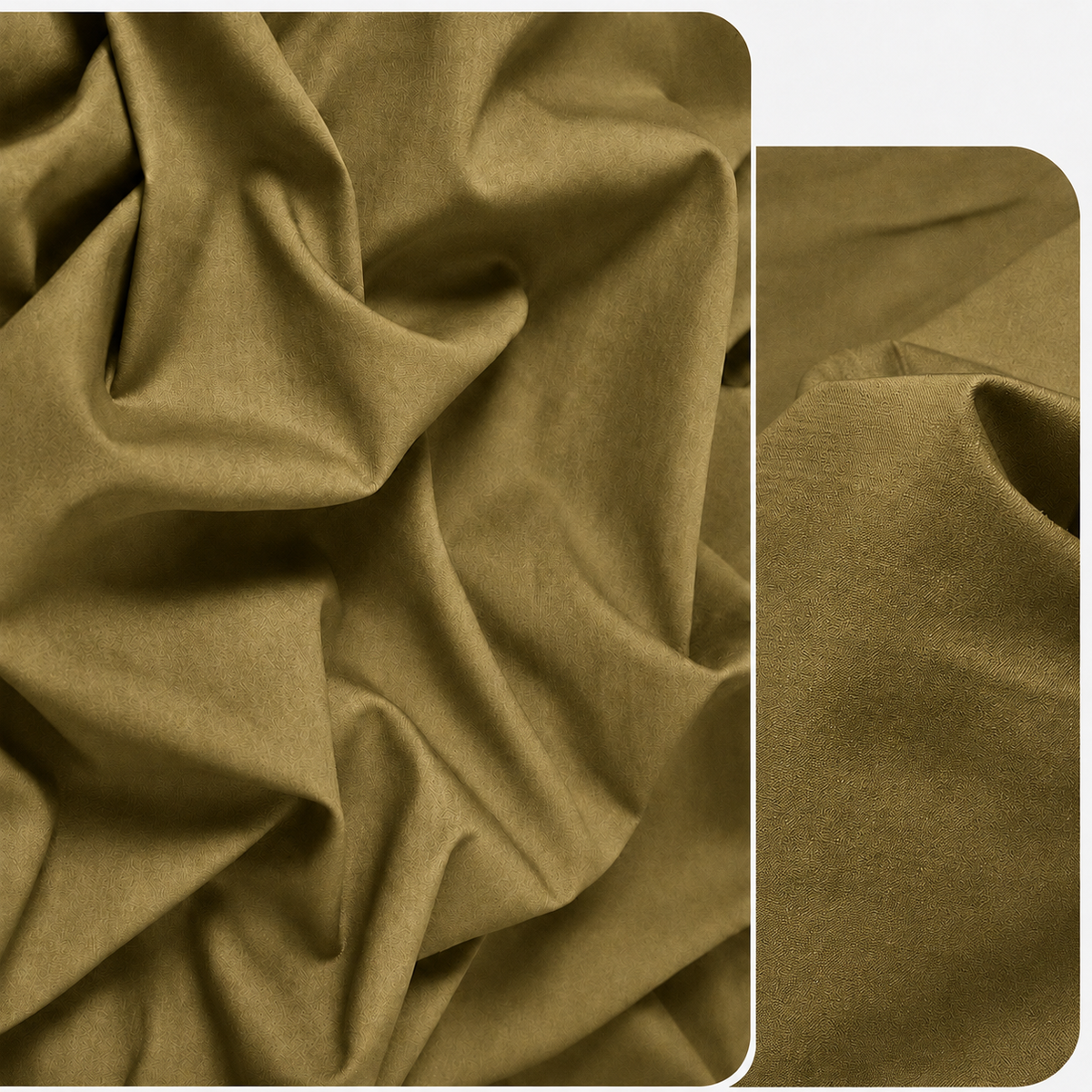 Housse de couette en coton Olive Dorée – vue 2 – Atelier Somey
