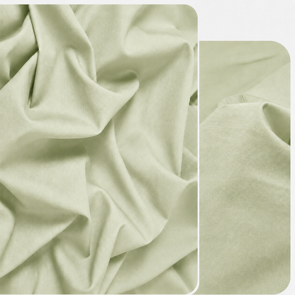 Housse de couette en coton Pistache – vue 2 – Atelier Somey