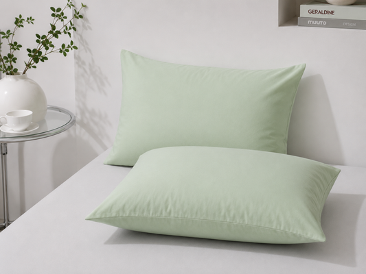 Taie d'oreiller Vert Clair