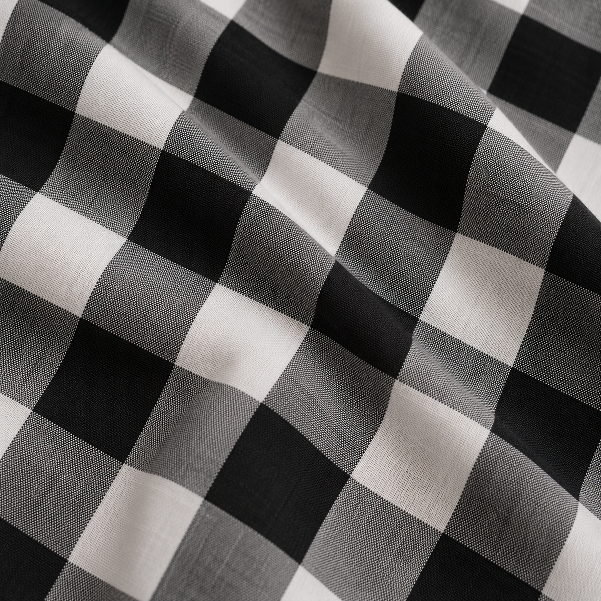 Parure de lit en coton Damier Léon – vue 2 – Atelier Somey