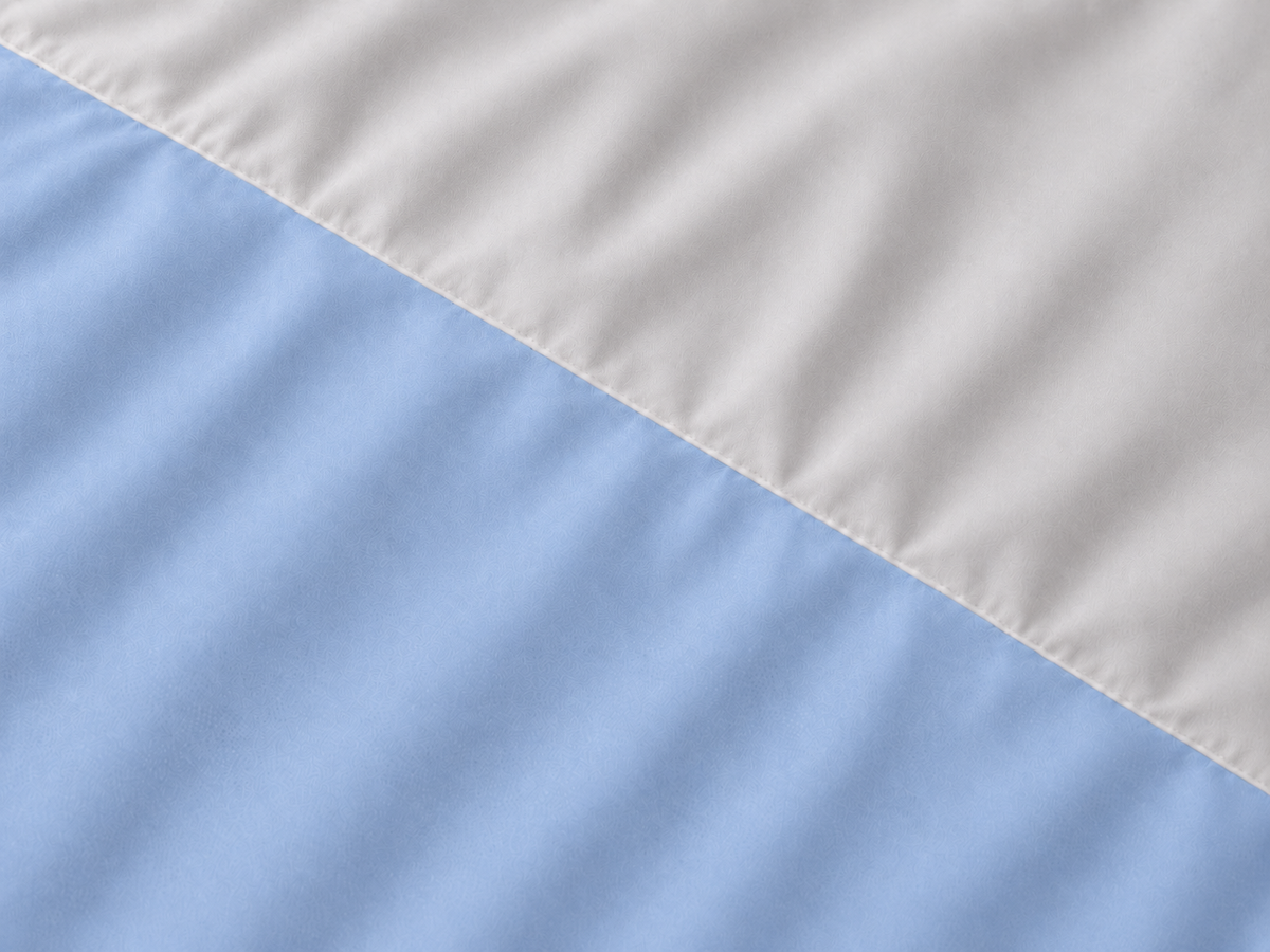 Parure de lit réversible en coton Ciel & Terre – vue 2 – Atelier Somey