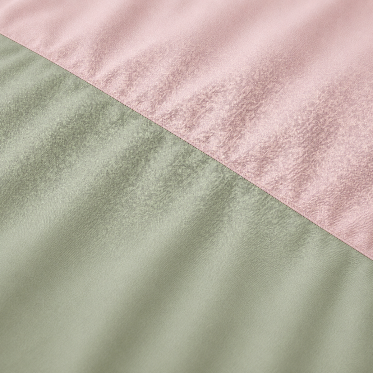 Parure de lit réversible en coton Feuille & Rosée – vue 2 – Atelier Somey