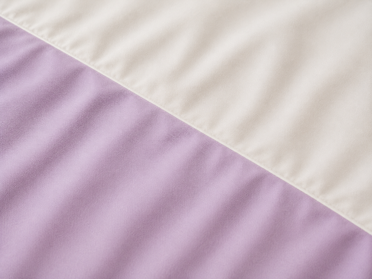 Parure de lit réversible en coton Plume & Papier – vue 2 – Atelier Somey
