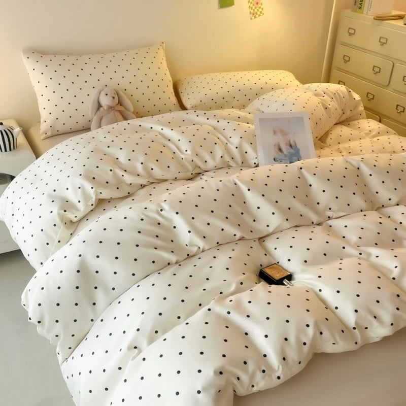 Kit Housse de couette + Taie a point BLANC