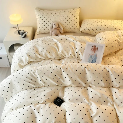 Kit Housse de couette + Taie a point BLANC